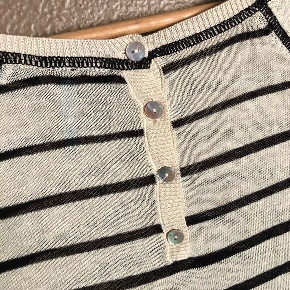 Cynthia Rowley Striped Linen Top - Picture 5 of 5